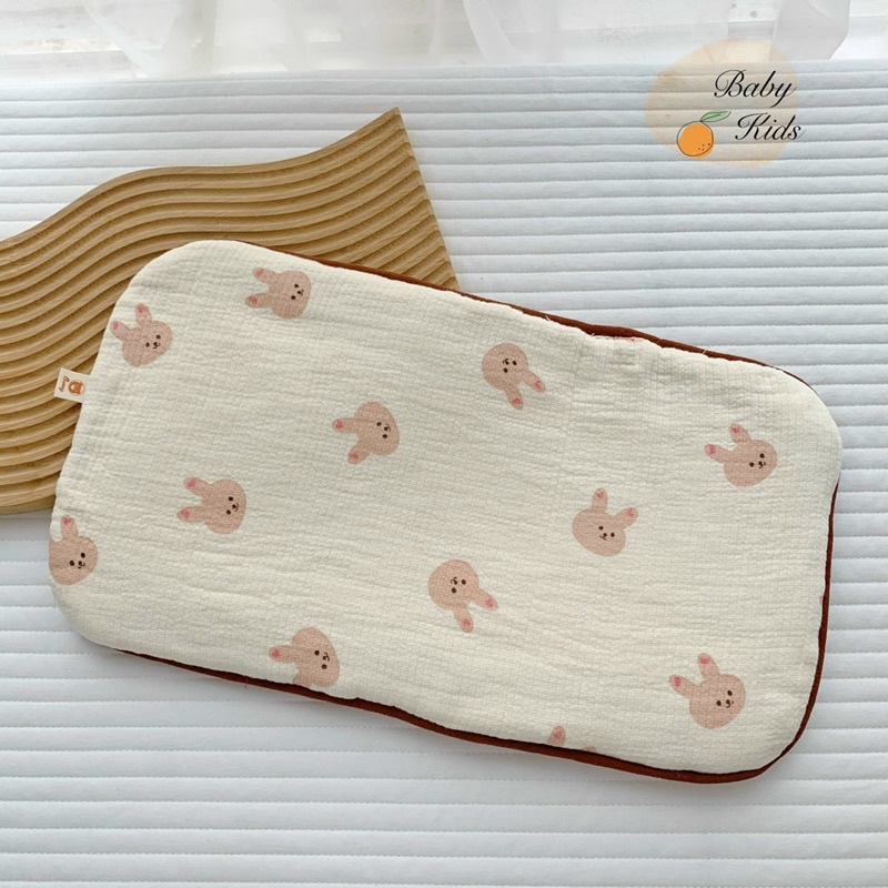 Gối xô sơ sinh vải Muslin cao cấp cho bé