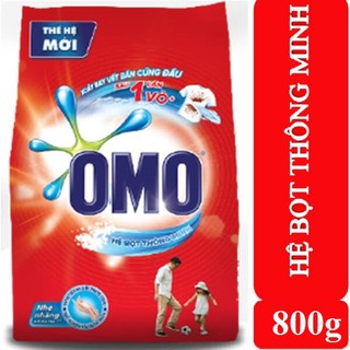 Bột giặt OMO hệ bọt thông minh 800g