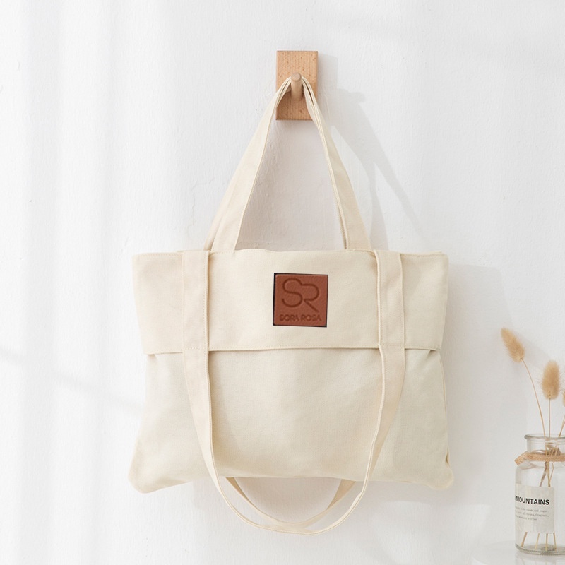 Túi Đeo Vai Vải canvas Kiểu Đơn Giản Phong Cách Nhật Bản Thời Trang Cho Nữ