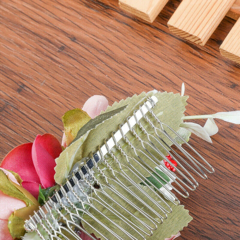 Lược Cài Tóc Hình Hoa Phong Cách Âu Mỹ Cho Cô Dâu