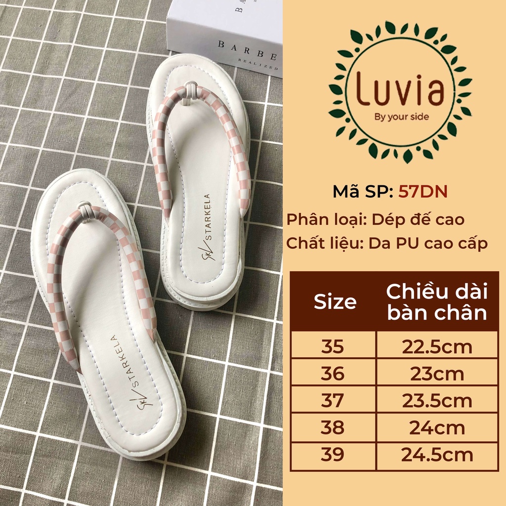 Dép bánh mì xỏ ngón cho nữ Luvia 57DN