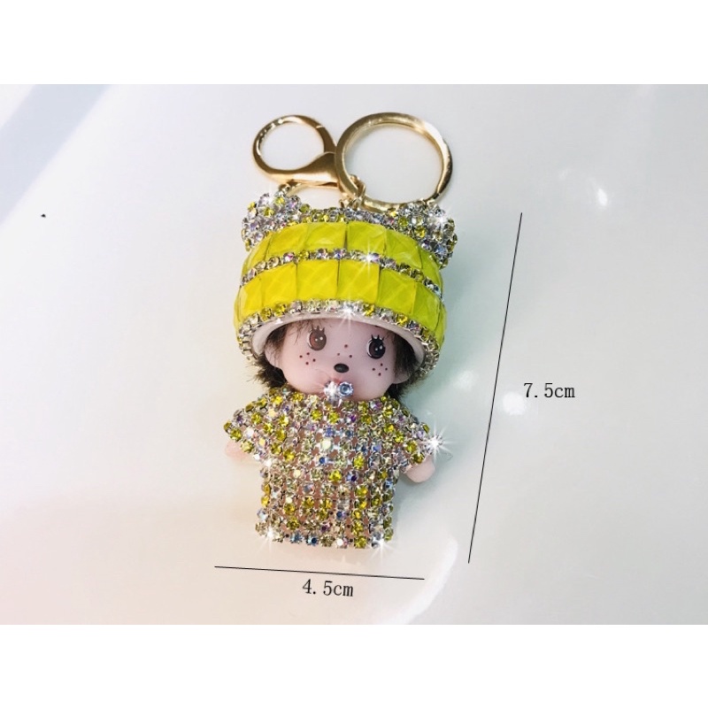 Móc Khoá Búp Bê Đính ĐÁ Sang Chảnh , Phụ Kiện Túi xách Dễ Thương - SHIN STORE