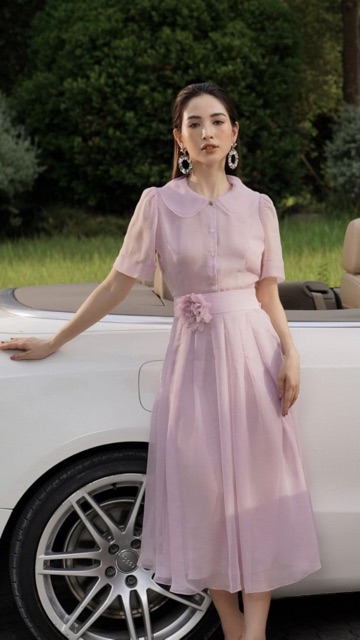 Hoa voan tơ thiết kế cao cấp stella bui