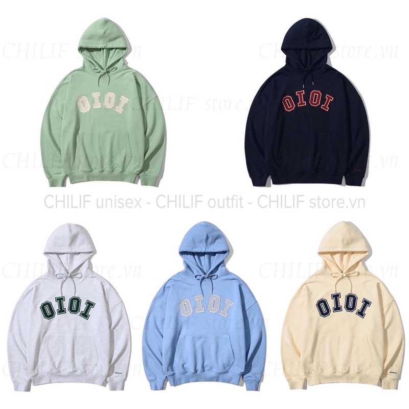 Áo Hoodie “ OIOI “ 5 màu thêu chữ chất nỉ lót bông xịn Mịn ấm siêu đẹp, form rộng Unisex Nam / Nữ (Ảnh + Video thật 100% | BigBuy360 - bigbuy360.vn