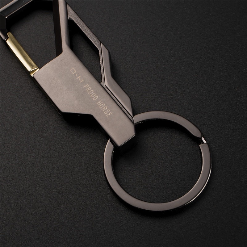 Móc Chìa Khóa Xe Máy, Móc Treo Chìa Khóa ô tô Cao Cấp Proud Horse Có Chốt Móc Đĩa Quần Bằng Inox Cao Cấp F1 OM045