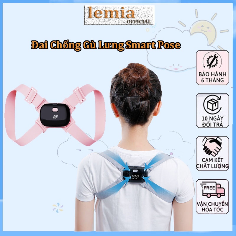 Đai chống gù lưng trẻ em, nam nữ thông minh Smart Pose thế hệ mới 2022 - dòng đai gù lưng cực hiệu quả từ Nhật Bản