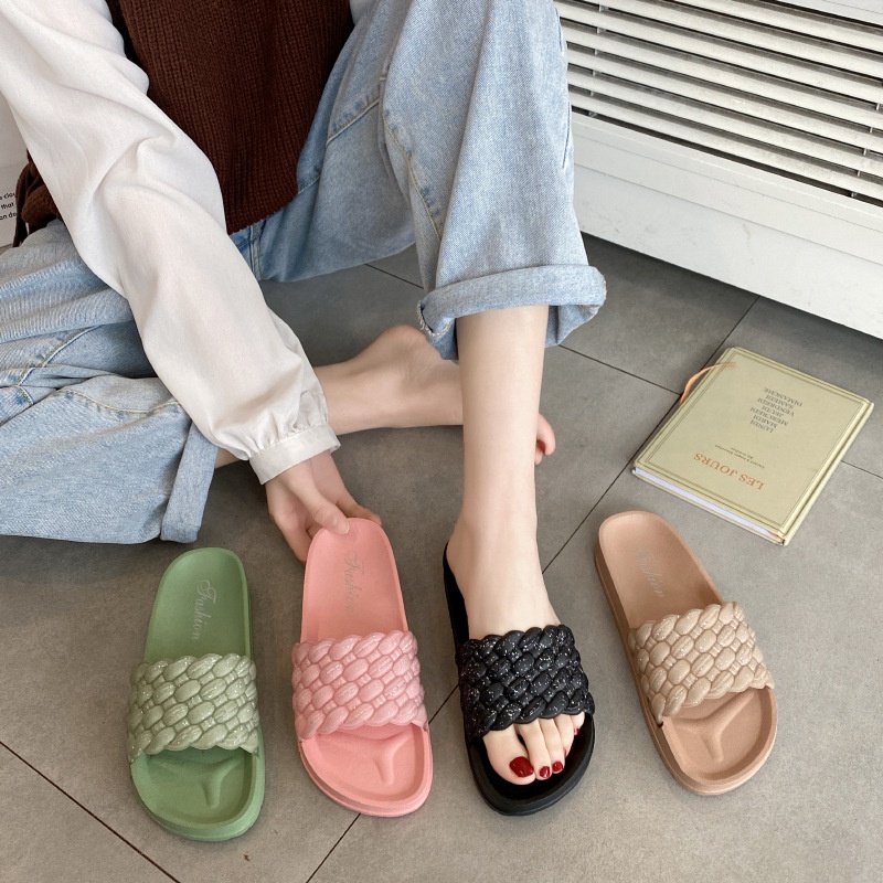 Dép Quai Ngang Đế Dày Thời Trang Mùa Hè Phong Cách Hàn Quốc 2022