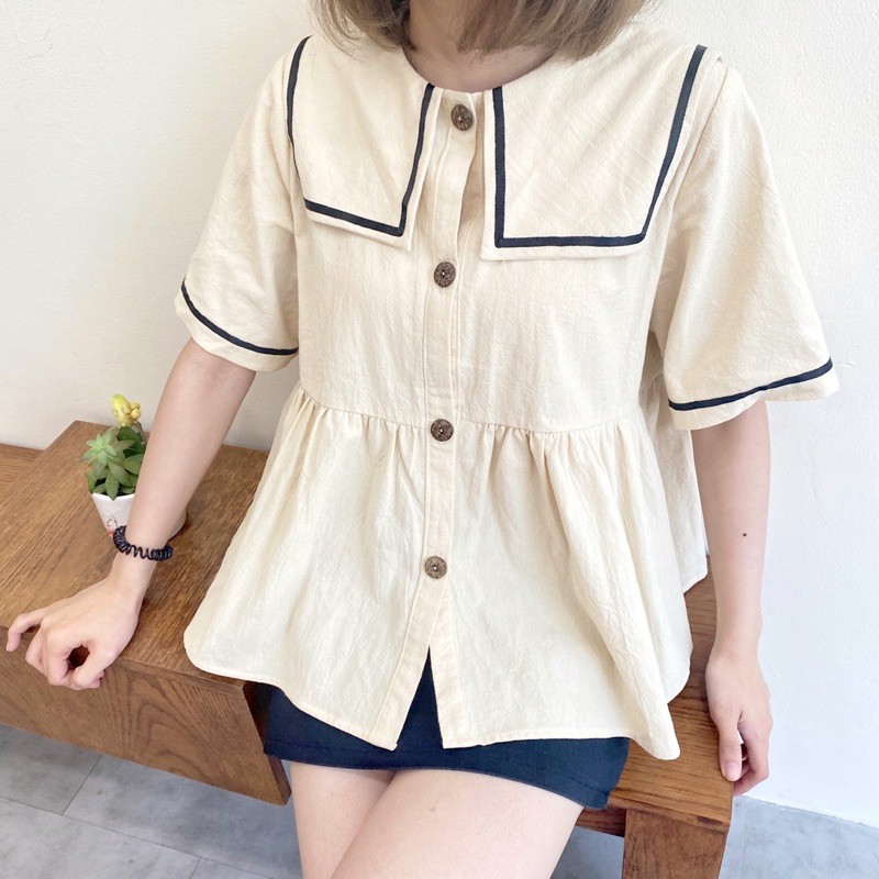 Áo babydoll cổ thuỷ thủ - Macchiato babydoll - CARROT FARM