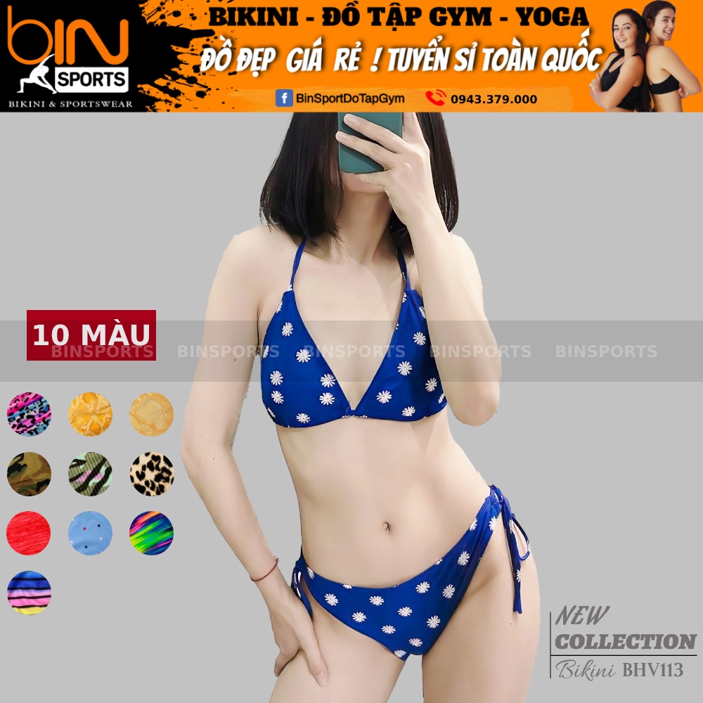 Bikini 2 Mảnh tam giác nhiều màu sexy quyến rũ Bin Sports BHV113