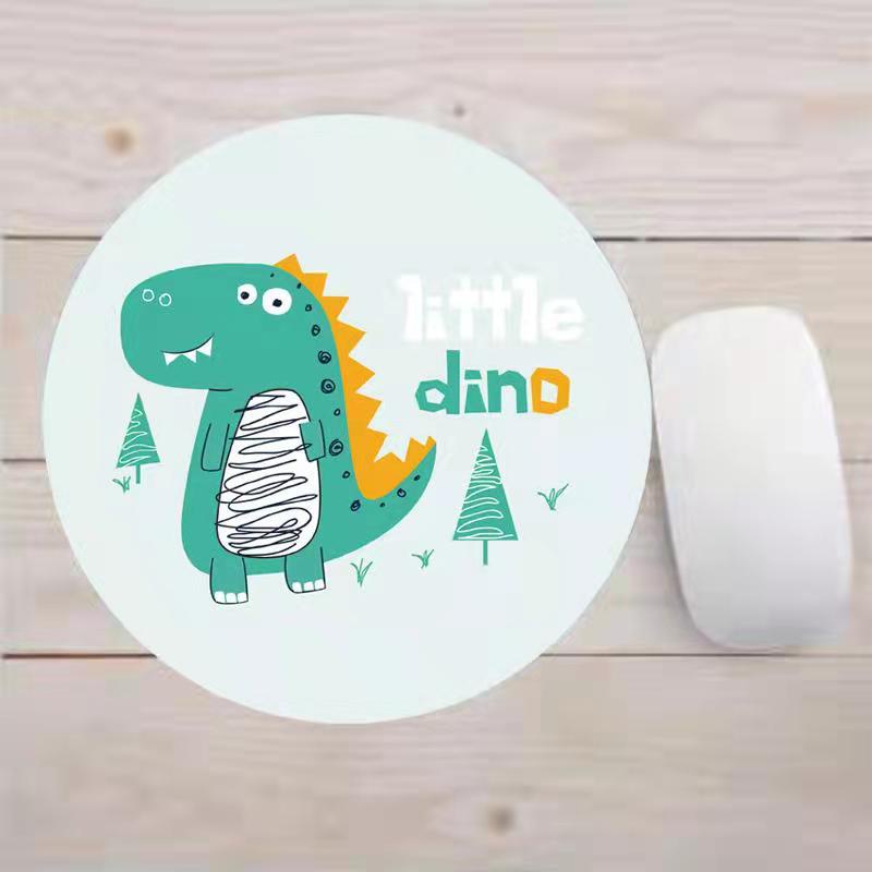 Lót chuột, bàn di chuột hình tròn 20x20cm họa tiết ngộ nghĩnh, cute