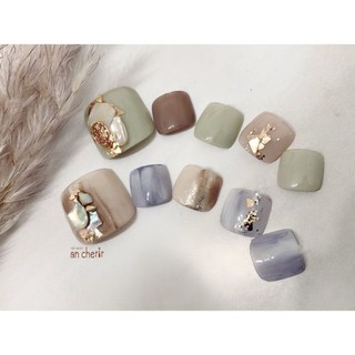 Set sỏi Hàn Quốc trang trí móng - Set 12 Màu
