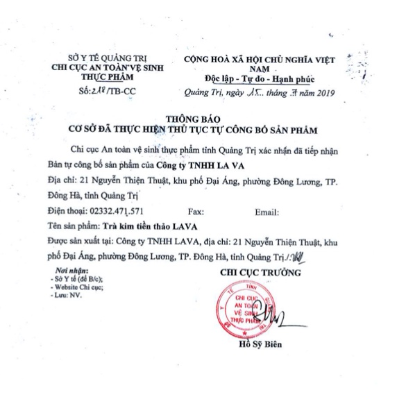 Trà Kim Tiền Thảo Lava Túi Lọc, Dành Cho Người Sỏi Thận, Túi Mật, Sỏi Bàng Quang, Tiết Niệu