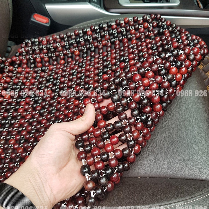 Lót ghế ô tô FREESHIP Đệm ghế ô tô hạt gỗ cẩm cao cấp loại trùm vai cho ô tô, xe hơi, văn phòng xe khách