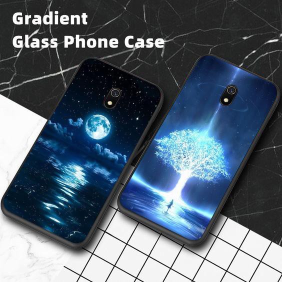 Ốp lưng họa tiết phủ bóng đẹp mắt cho Redmi 8 / 8A / redmi 9 / redmi 9a / redmi 9c chủ đề thiên nhiên