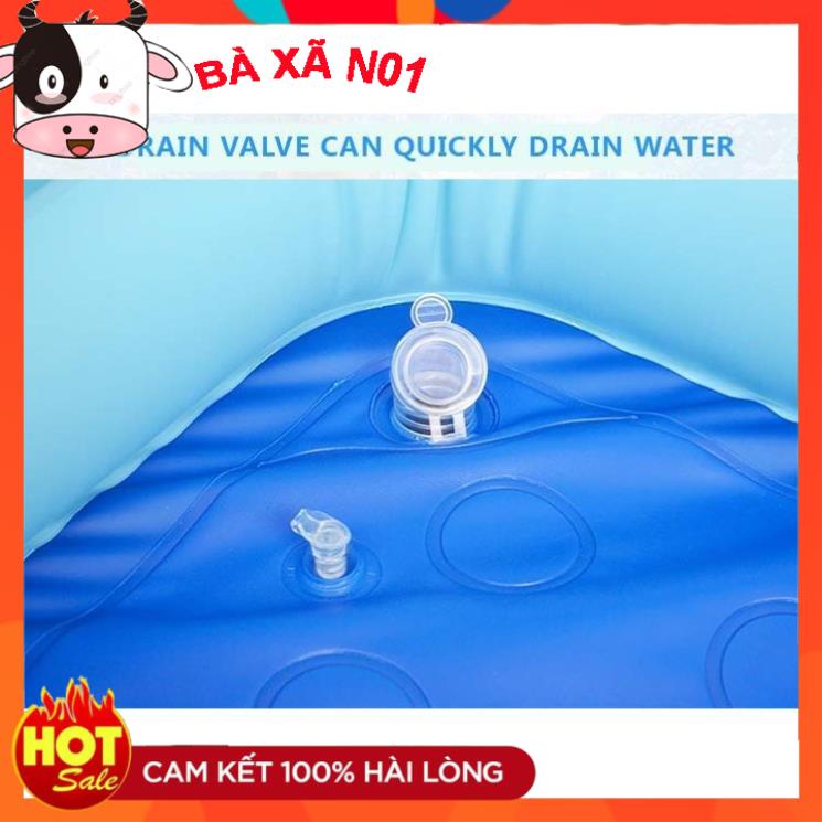 ể phao bơi bơm hơi dày Summer sea  1m8 và 2m1 (Tặng kèm bơm điện loại 1)