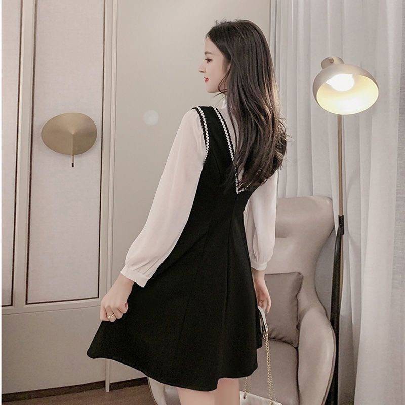 RX01 - Váy đen vest 2 mảnh, size S-M-L, ngọt ngào nữ tính cho mùa thu-đông.