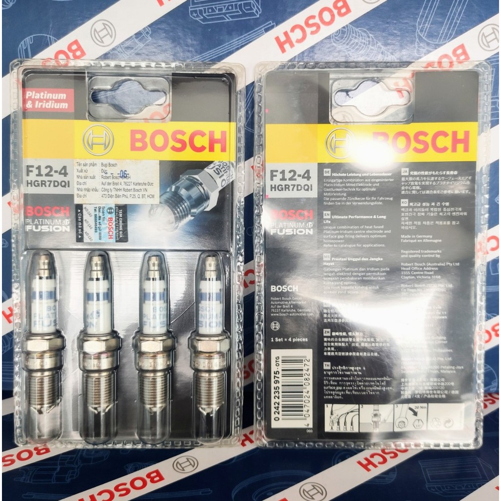 Bugi Chân Côn Ngắn  Bosch HGR7DQI  - Ford Explorer Mondeo Focus Escape 3.0/2.3  Mazd