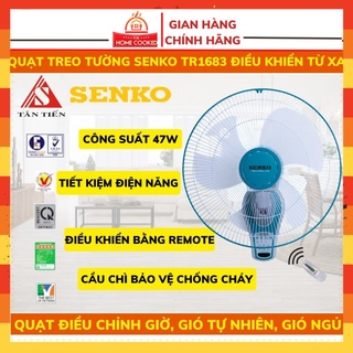 Quạt treo tường Senko, quạt treo tường có điều khiển senko 1628