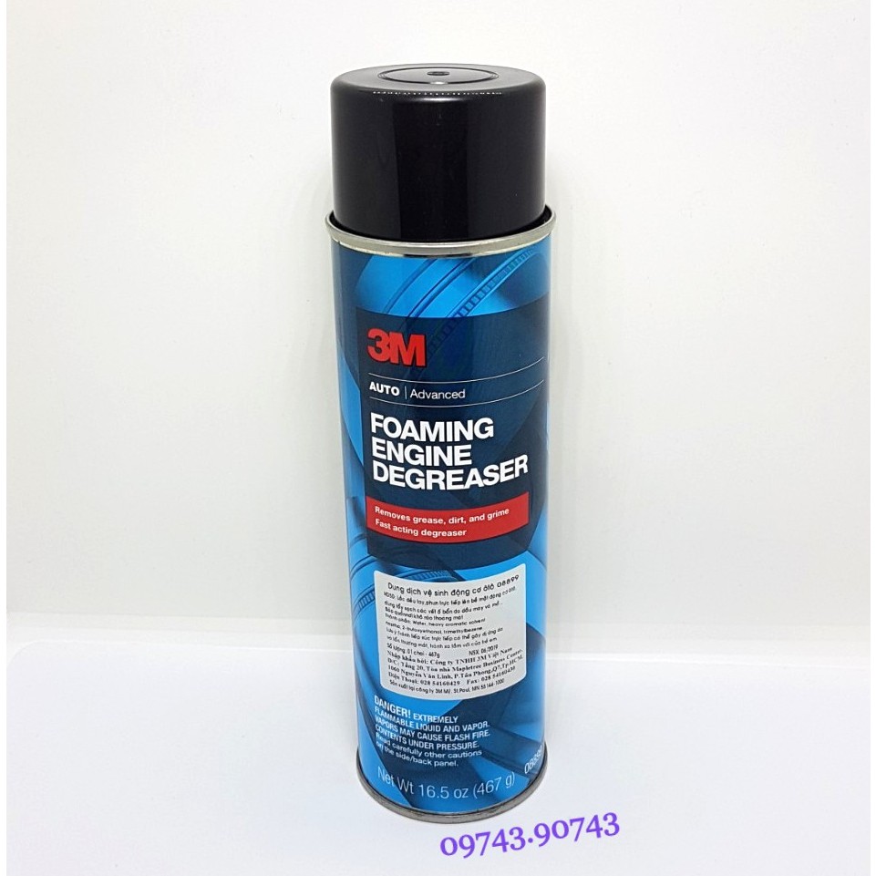 Dung Dịch Vệ Sinh Động Cơ Ô Tô 3M-FOAMING ENGINE DEGREASER 467g