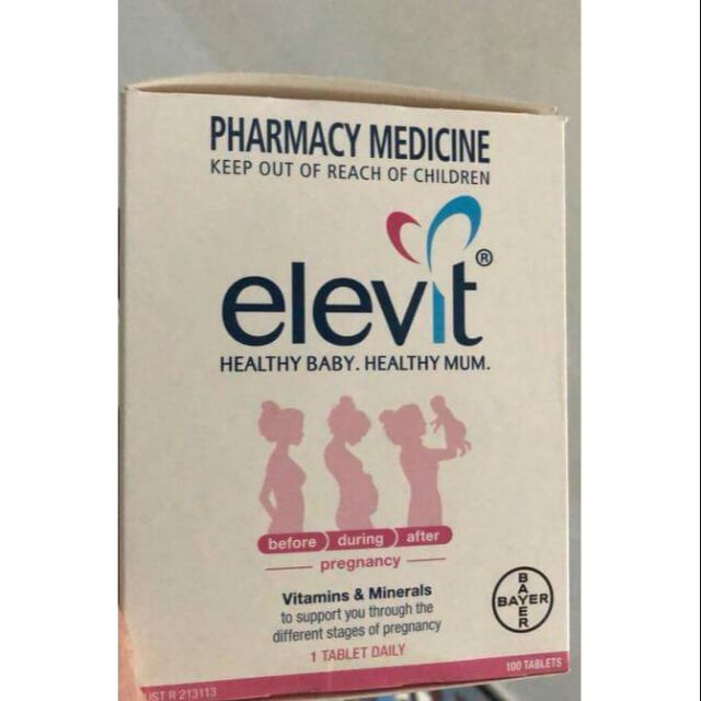 4 vỉ elevit bầu