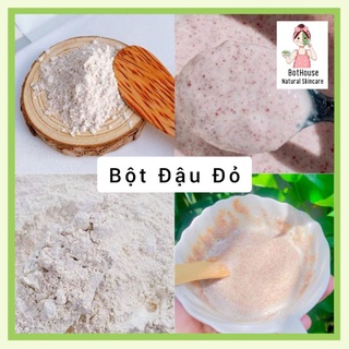 Bột đậu đỏ tắm trắng, bột đậu đỏ đắp mặt, mặt nạ đậu đỏ - 100% Organic⚡Dưỡng trắng da, giảm mụn, mờ thâm
