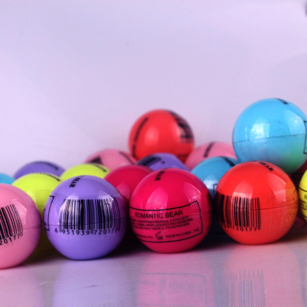 Son dưỡng môi ANCHOVY thiết kế hình quả địa cầu nhiều màu sắc