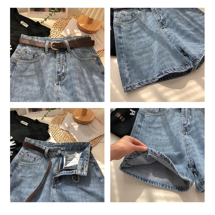 Quần Short Jeans Nữ Cao Cấp Lưng Siêu Cao Tôn Dáng ULZZANG Thời Trang Sugal SHORT NU 011