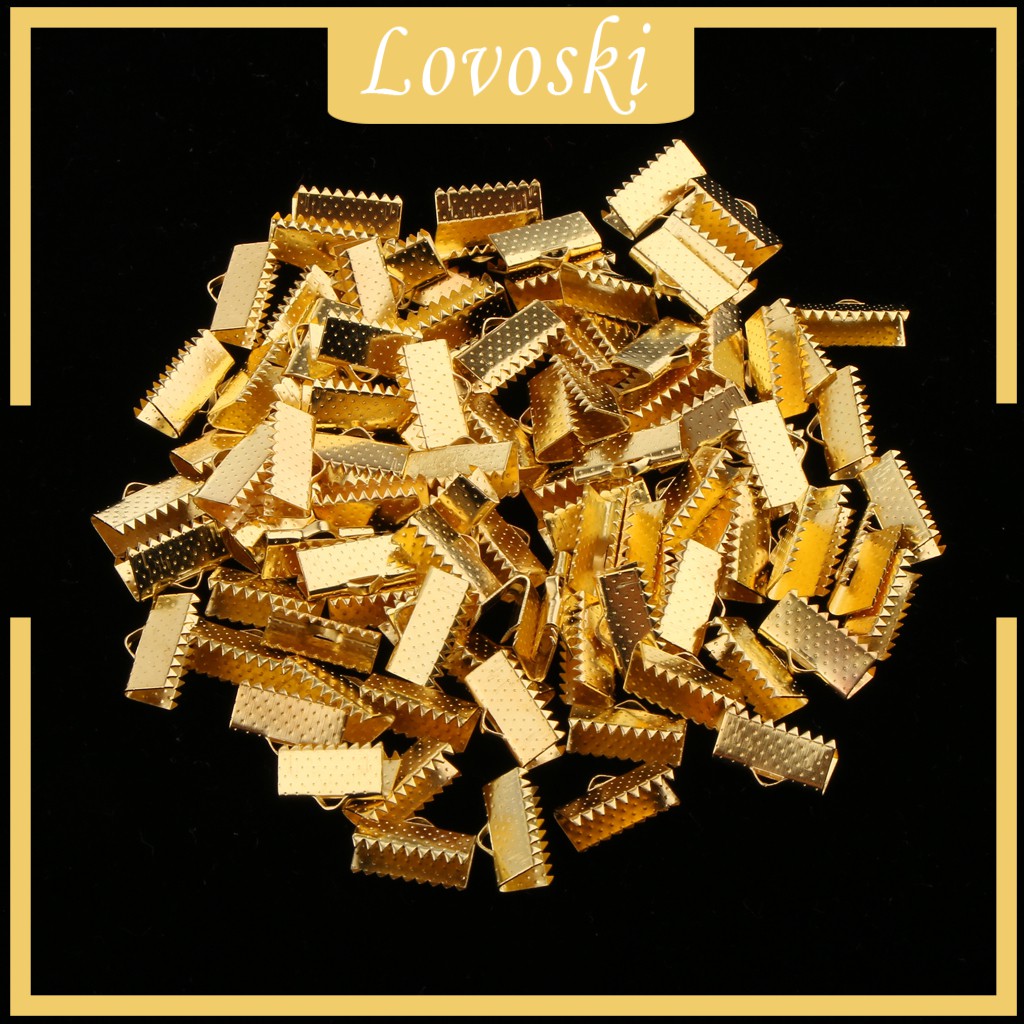 Bộ 100 Đầu Kẹp Dây Ruy Băng Làm Vòng Tay / Vòng cổ Tiện Dụng