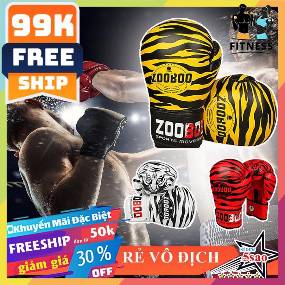 FREESHIP🎁 Găng tay boxing Zooboo ⚡giá rẻ⚡ Găng tay đấm bốc [ chính hãng 2019 ]