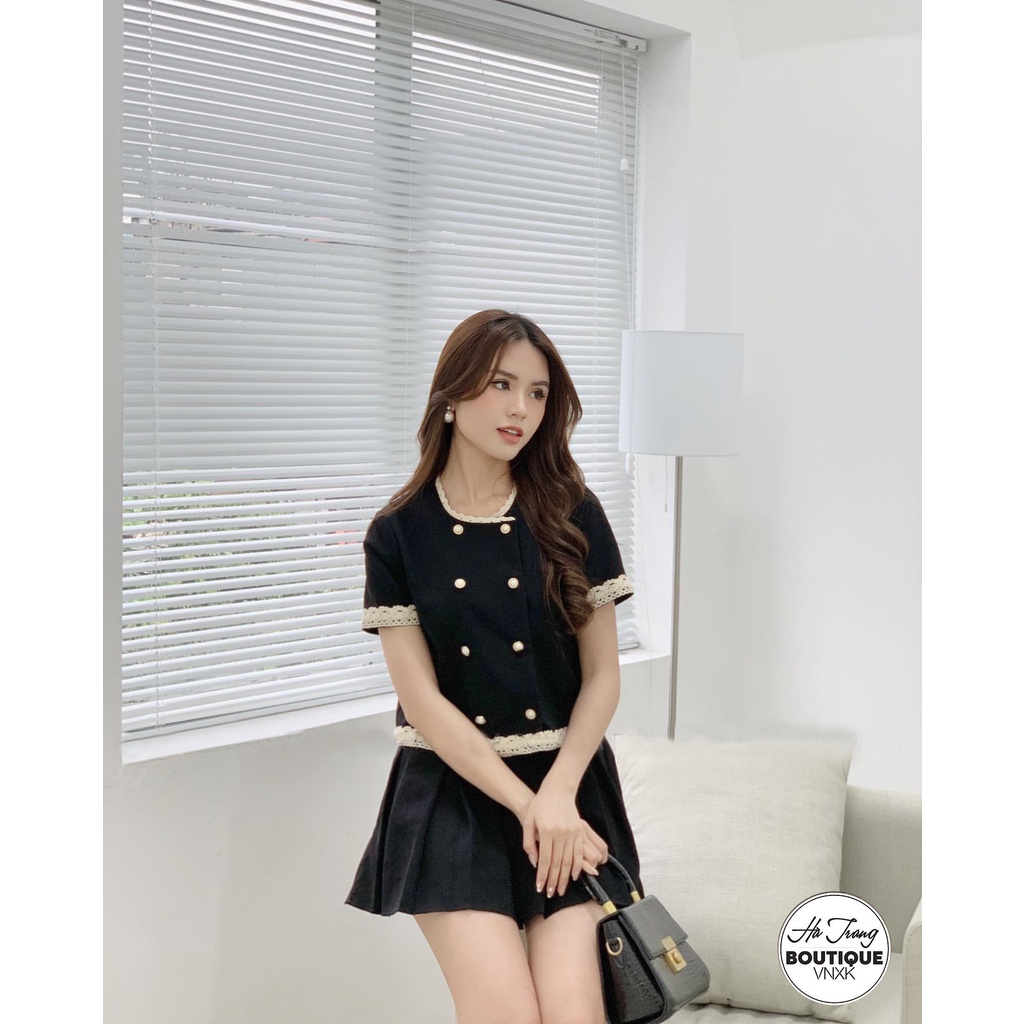 Sét bộ viền đen hàng Chuẩn 4 sz S,M,L,XL. Sét chất mango hàn cao cấp, lên dáng chuẩn form
