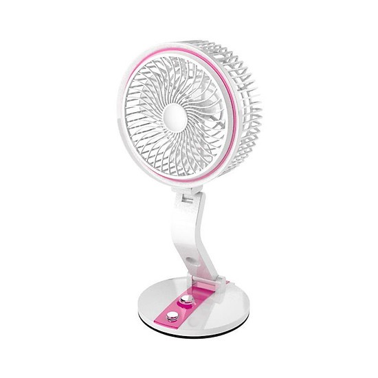 Quạt sạc tích điện gấp gọn có đèn Folding Fan LR-2018- Giao màu ngẫu nhiên