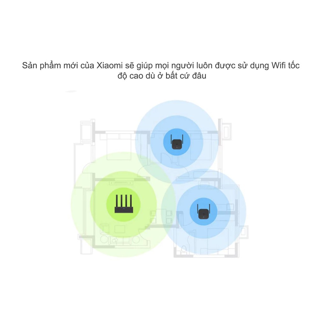 Thiết bị kích sóng Xiaomi Wifi Repeater Pro bộ kích sóng wifi Xiaomi Pro