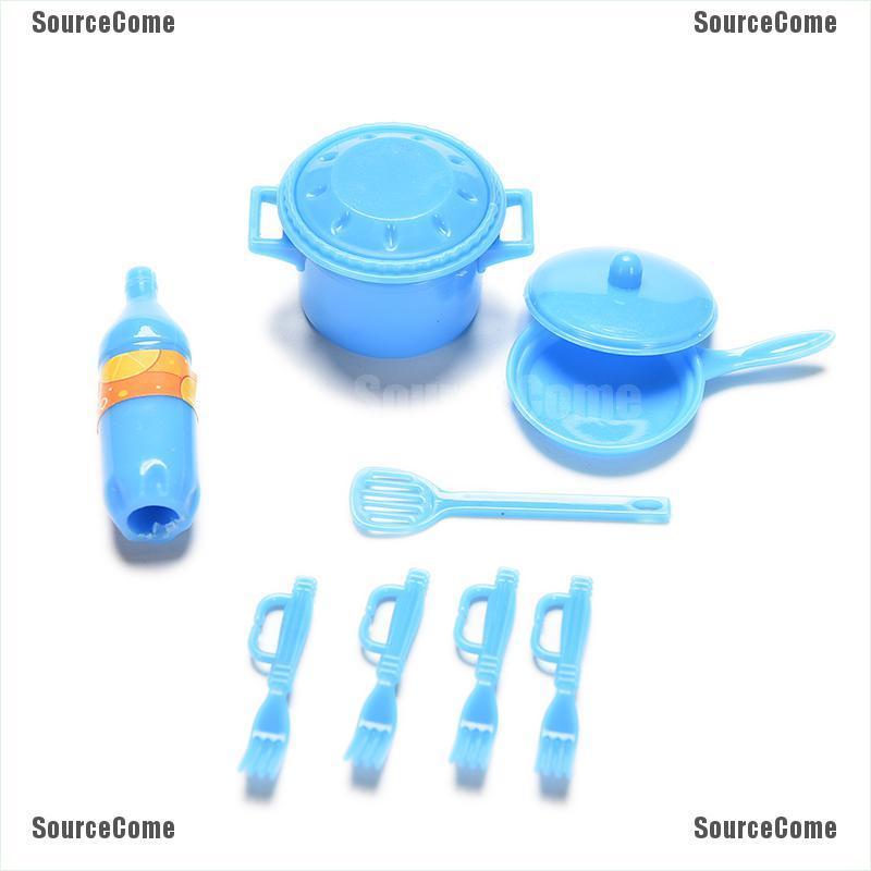 Set 18 Dụng Cụ Nhà Bếp Mini Màu Sắc Ngẫu Nhiên Cho Nhà Búp Bê