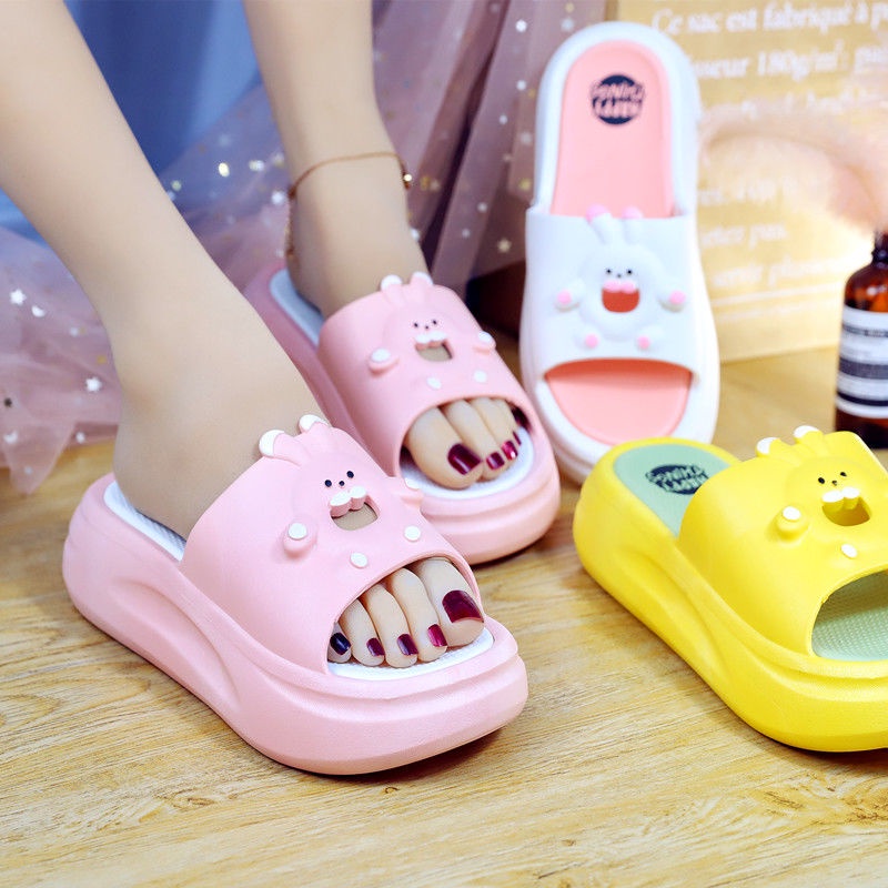 Dép Đi Trong Nhà Họa Tiết Hoạt Hình Phong Cách Hàn Quốc Xinh Xắn