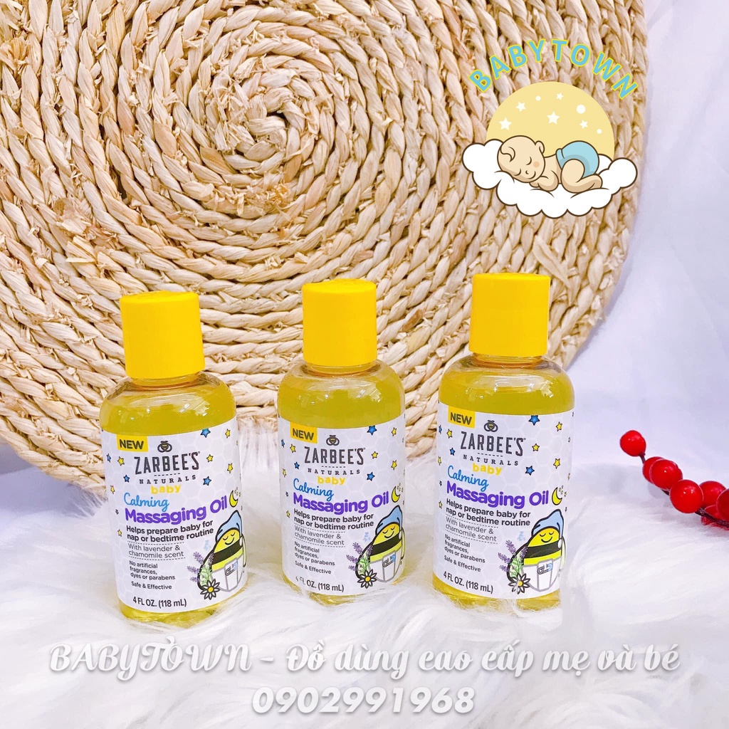 Dầu massage Zarbee's Baby Calming Massaging Oil