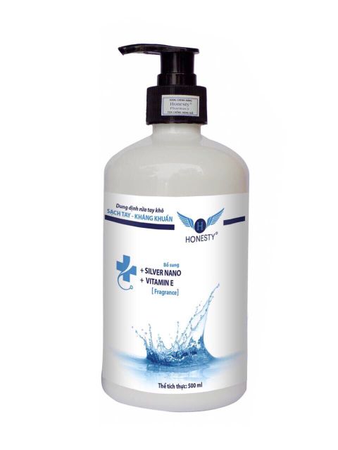 Dung dịch rửa tay khô Nano Bạc + Vitamin E - HONESTY - 500ml | BigBuy360 - bigbuy360.vn