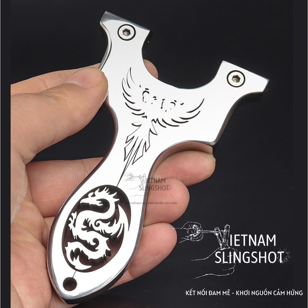 [LPV2] Ná Cao Su Long Phượng hàng loại 1 Làm Bằng Inox 304 - Đã Đánh Bóng Bo Cạnh Cầm Siêu Chắc Tay