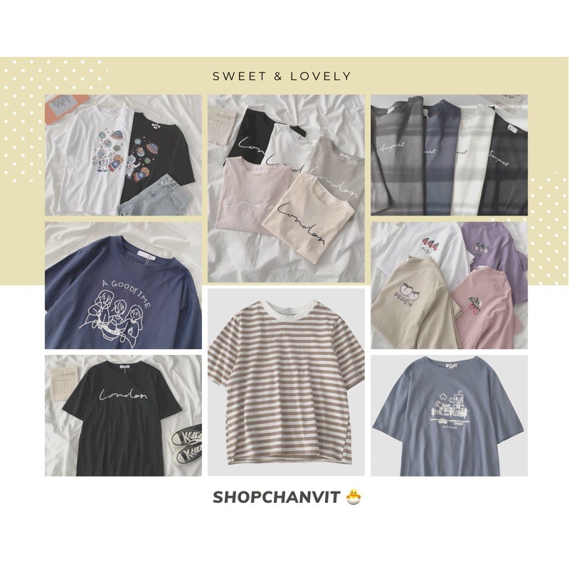 Áo pull dáng rộng ulzzang hàn quốc chất mát mặc mùa hè nhiều mẫu