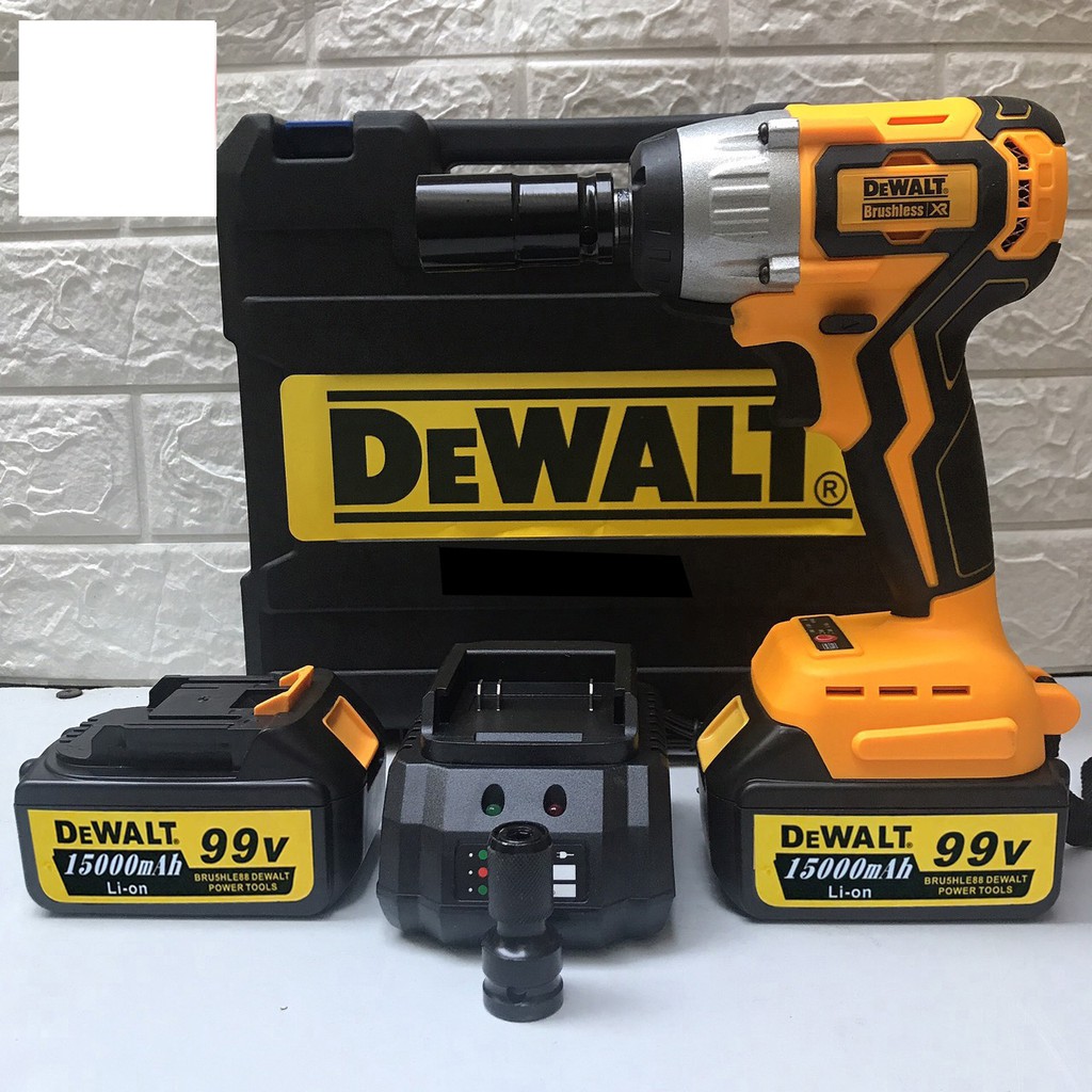 [FreeShip] Máy Siết Bulong dùng Pin Dewalt 99V 100% Đồng, Máy Khoan Pin - Máy Siết Bu lông Pin 10 cell