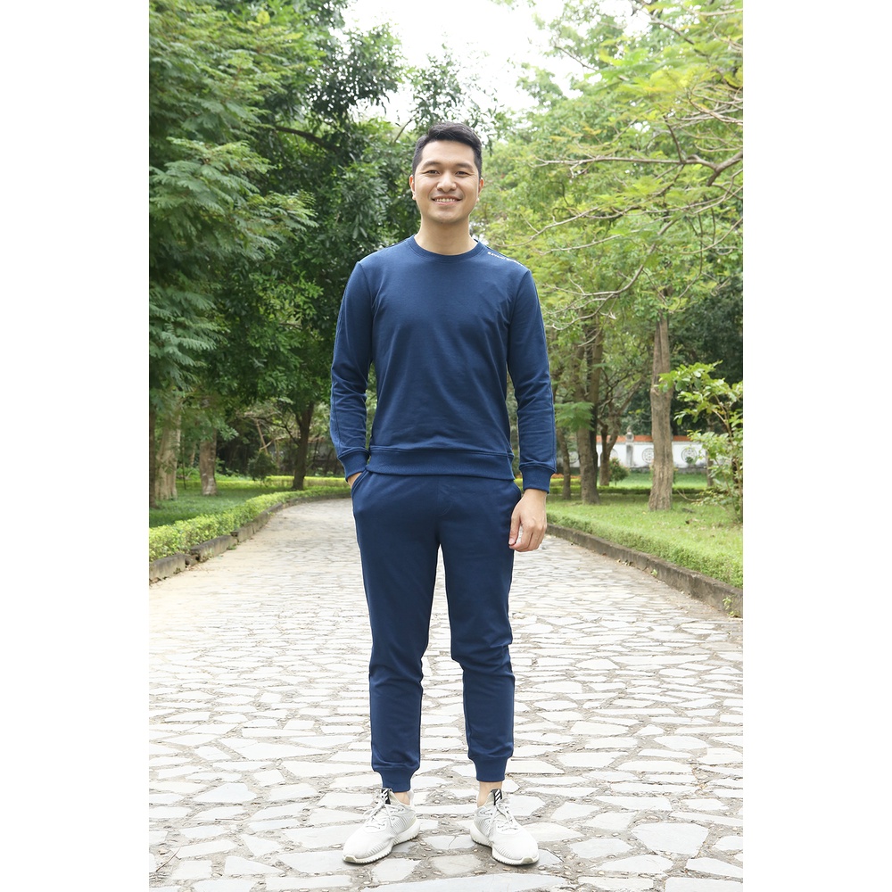 Bộ nỉ nam thu đông cổ tròn SAVANI vải nỉ cotton cao cấp dày mịn thiết kế riêng trẻ trung năng động giữ ấm tốt MBK028