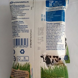 Sữa tươi bịch Vinamilk  220ml