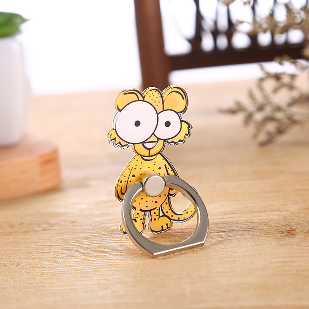 Giá Đỡ Điện Thoại Dạng Nhẫn Hình Hươu Cao Cổ / Khỉ Dễ Thương