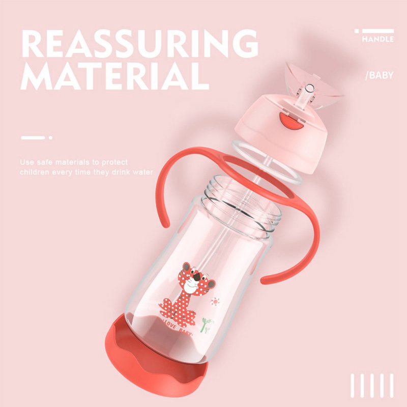 Bình Nước Giữ Nhiệt Dung Tích 450ml Họa Tiết Hoạt Hình Đáng Yêu Dành Cho Bé