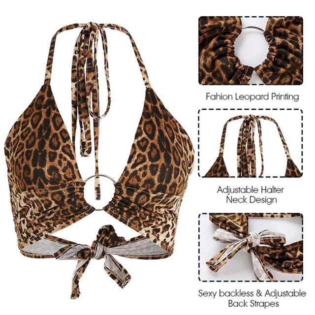 Leopard Halter Top da beo | BigBuy360 - bigbuy360.vn