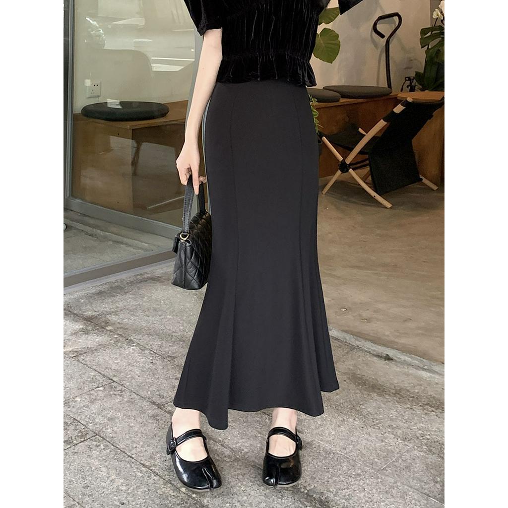 Chân Váy Đuôi Cá Lưng Cao Màu Đen Thời Trang Sành Điệu 61339