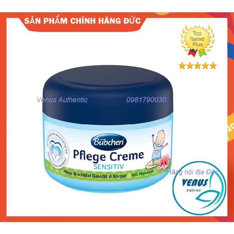 Kem dưỡng da Bubchen Pflege Creme Sensitiv Đức cho bé - Hũ 75ml - Hàng nội địa chính hãng