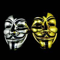 Mặt Nạ Hóa Trang Hacker Vàng Bạc