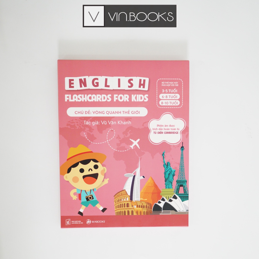 Flashcards - Vòng Quanh Thế Giới - Thẻ Học Thông Minh - Dành Cho Trẻ 6-10 Tuổi