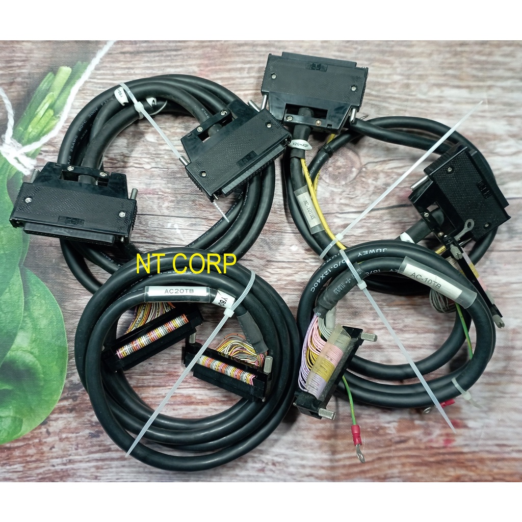 Cáp 40pin AC10TB, AC20TB dài 1m và 2m dùng cho module Input/Output PLC dòng Q Mitsubishi và PLC Fuji, Omron