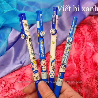Viết bi, bút bi mực xanh hình Doremon siêu xinh cho học sinh bé trai, bé gái - 3NVBDO3022